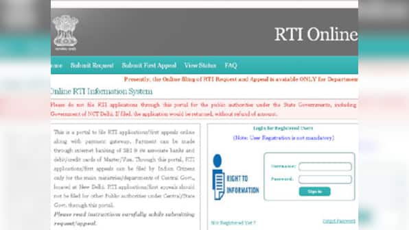 Portal to file RTI applications, pay fee online launched today 