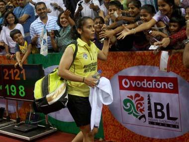 Saina Nehwal will have her hands full against Schenk. PTI