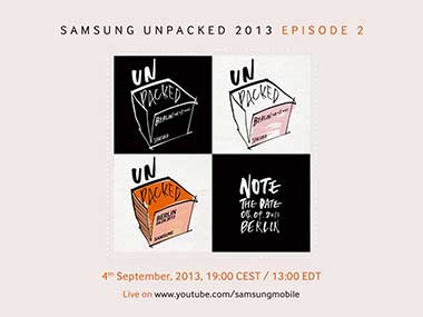 Samsung Galaxy Gear smartwatch coming on 4 September Samsung Galaxy Gear smartwatch coming on 4 September