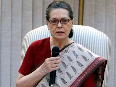 Sonia Gandhi in this file photo. PTI