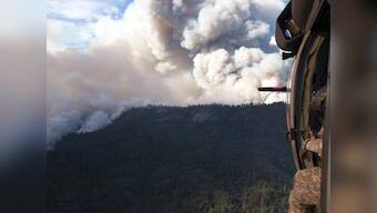 Firefighters finally make progress against massive US wildfire