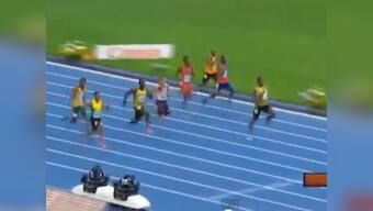 Watch Usain Bolt streak down the track to 200m gold