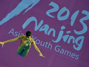 A diver at the Youth Asian Games. Image used for representational purposes only. AFP 