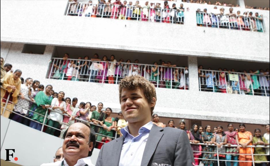 Photos: Before Anand, Chennai students take on chess world no 1 Magnus