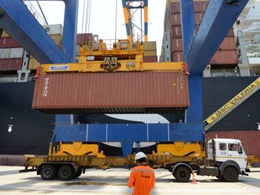 The govt. has eased land norms for SEZs. Seen here is the Mundra SEZ in Gujarat. AFP. 