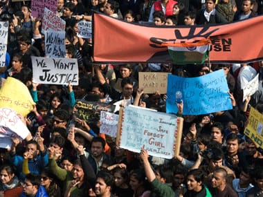 Protests against the Delhi rape incident. Agencies.