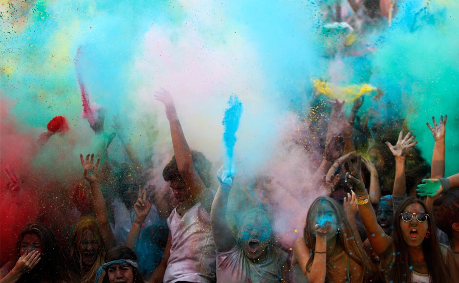 Photos: Have you heard of a Holi festival in Portugal? - Firstpost
