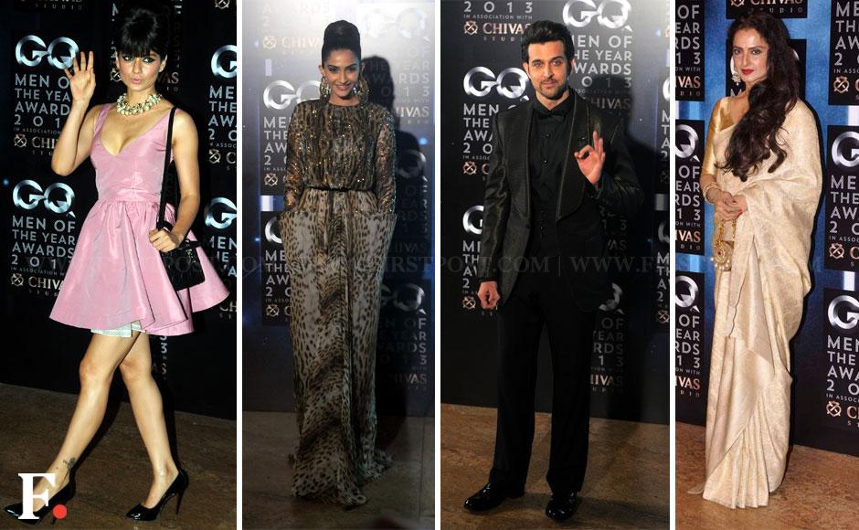 Photos: Kangana, Hrithik, Sonam add glam quotient to GQ Awards Photos: Kangana, Hrithik, Sonam add glam quotient to GQ Awards