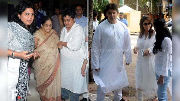 Photos: Aishwarya, Kajol, Rani turn up to pay respects to Madhuri Dixit's father
