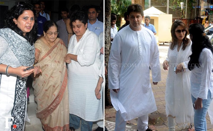 Photos: Aishwarya, Kajol, Rani turn up to pay respects to Madhuri Dixit's father