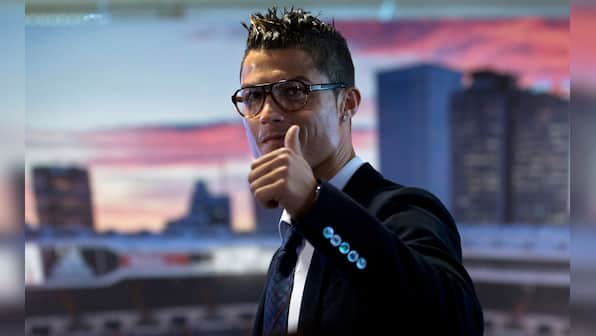 Photos: Cristiano Ronaldo turns nerdy at Real Madrid press meet