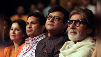 Images: Sachin Tendulkar and Amitabh Bachchan at a book launch