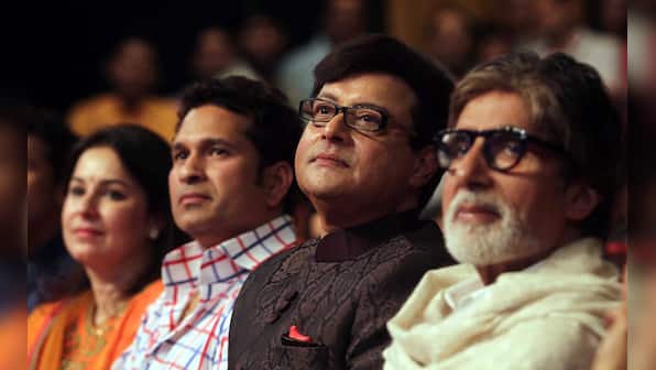 Images: Sachin Tendulkar and Amitabh Bachchan at a book launch
