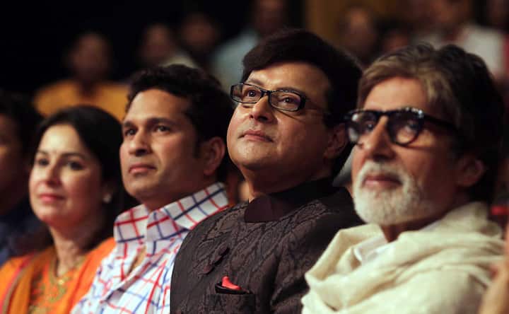 Images: Sachin Tendulkar and Amitabh Bachchan at a book launch