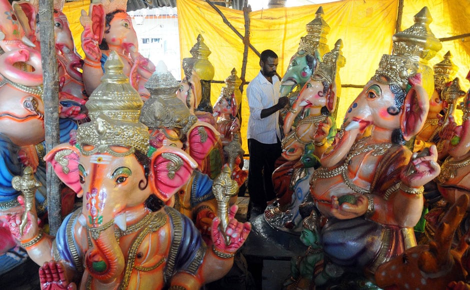 By train or by road: Vinayaka Chaturthi gears up in the South - Photos ...