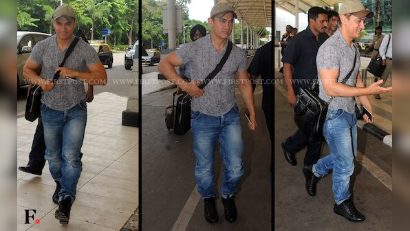 Spotted: Aamir Khan heading to Delhi for Peekay shoot 
