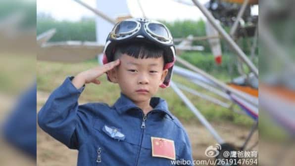 Five-year-old Chinese boy He Yide is the youngest pilot in the world