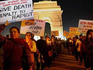 File photo of Delhi gangrape protests. PTI 