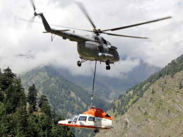 IAF airlifts crashed Pawan Hans chopper in Uttarakhand IAF airlifts crashed Pawan Hans chopper in Uttarakhand