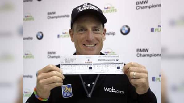 BMW Championship: Jim Furyk makes history with 59; surges into co-lead