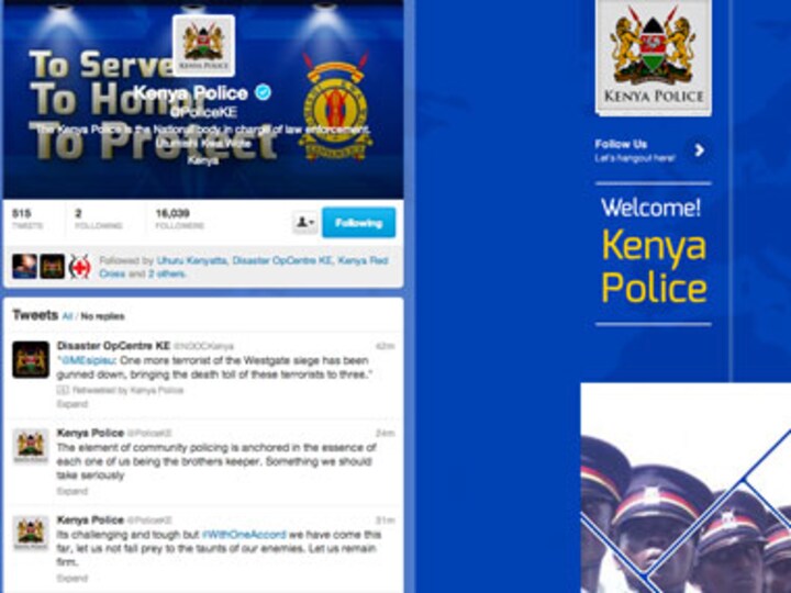 Outside Westgate mall, al-Shabab, police battle it out on Twitter