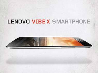 Lenovo Vibe X smartphone is seen in this picture. Image via Lenovo's Twitter account. 