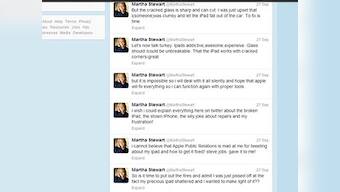 Martha Stewart's Twitter outburst against Apple: Come fix my iPad now