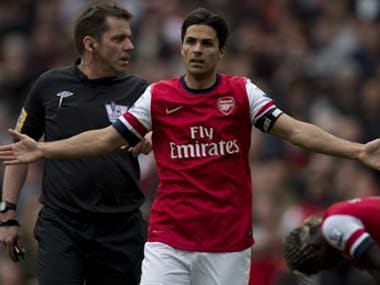 Mikel Arteta will join Manchester City's coaching staff. AFP