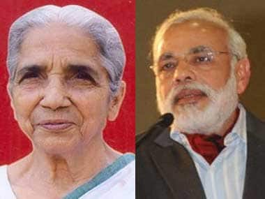 Gujarat Governor Kamla and CM Narendra Modi.