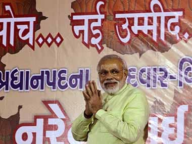 Narendra Modi after his appointment. AP