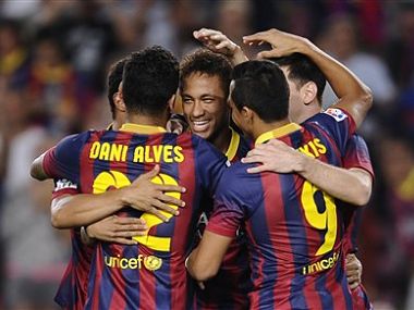 Neymar opens La Liga account as Barcelona march on Neymar opens La Liga account as Barcelona march on