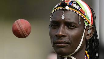 Images: Cricket in England, Maasai Warrior style