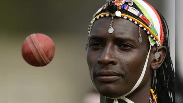 Images: Cricket in England, Maasai Warrior style