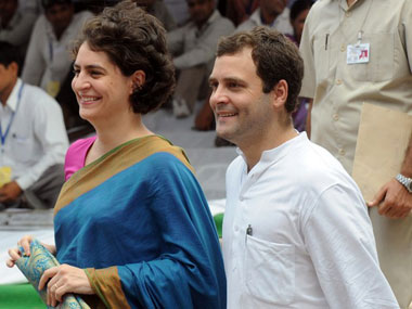 Posters hailing Rahul Gandhi and Priyanka Gandhi seen outside Congress headquarters in New Delhi; no clarity on who put up hoardings Posters hailing Rahul Gandhi and Priyanka Gandhi seen outside Congress headquarters in New Delhi; no clarity on who put up hoardings