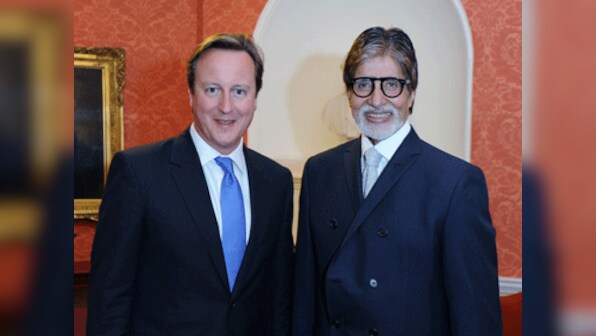 When Amitabh Bachchan met British PM David Cameron and his wife   