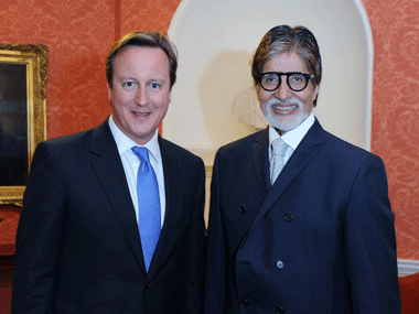 When Amitabh Bachchan met British PM David Cameron and his wife    When Amitabh Bachchan met British PM David Cameron and his wife