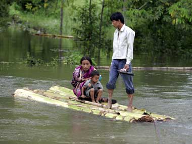 Flood hit. Reuters