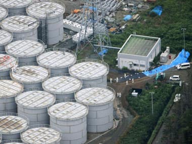 The tanks are located on a hill near the Pacific Ocean. Reuters