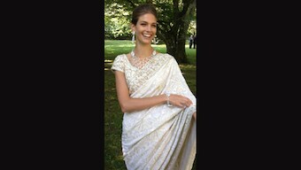 Supermodel Kendra Spears wears Indian designer for her royal wedding