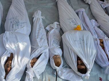 A file photo of the bodies of those who reportedly died in the Syrian chemical weapon attack. Reuters