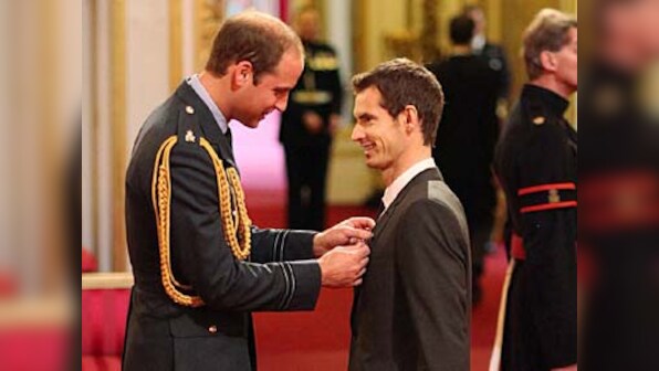 Wimbledon champion Murray receives OBE from Prince William