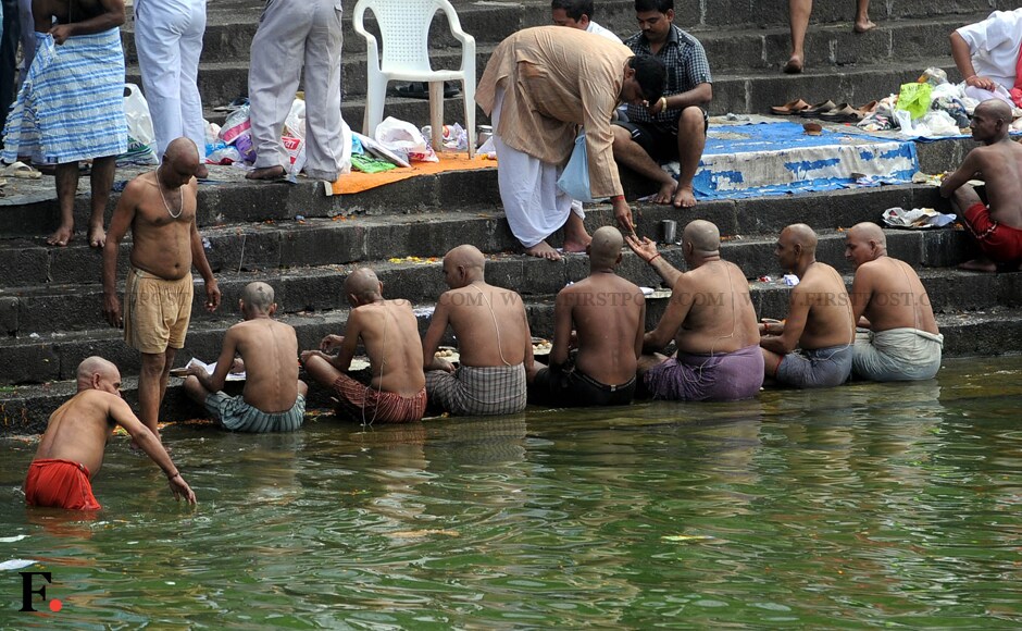 Pitru Paksha sees devotees offering food to their ancestors and is considered a death rite. Sachin Gokhale/Firstpost Pitru Paksha sees devotees offering food to their ancestors and is considered a death rite. Sachin Gokhale/Firstpost