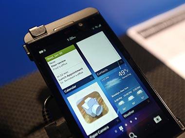 BlackBerry Z10 in this file photo. Getty Images 