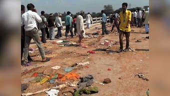 MP stampede: Police deny allegations of throwing people into river