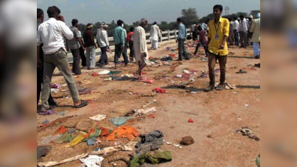 MP stampede: Police deny allegations of throwing people into river