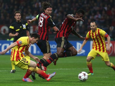 Champions League: Messi earns draw for Barcelona against Milan Champions League: Messi earns draw for Barcelona against Milan