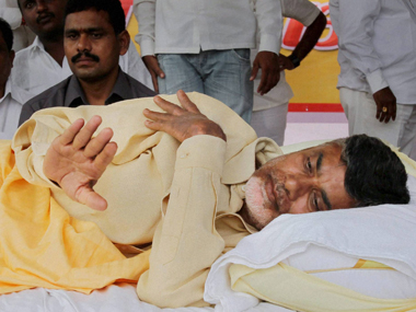 Telangana: Fasting TDP chief forcibly given IV fluids at hospital Telangana: Fasting TDP chief forcibly given IV fluids at hospital