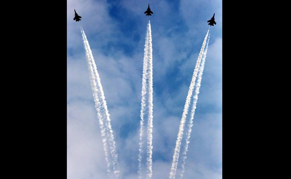 Top Guns IAF shows off their prowess on Air Force Day Photos News