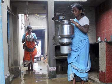 Torrential rains lash Odisha, cyclone relief work disrupted Torrential rains lash Odisha, cyclone relief work disrupted