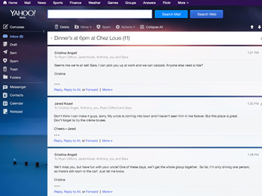 Yahoo mail gets redesigned, looks a lot like Google's Gmail Yahoo mail gets redesigned, looks a lot like Google's Gmail